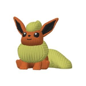 Knitted Flareon Backpack Charm, Knitted Flareon Keychain