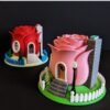 Rose Petal Place Fairy House