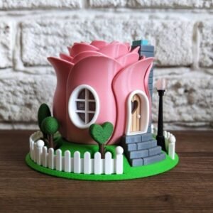 Rose Petal Place Fairy House