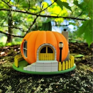 Enchanted Pumpkin Haven Fairy House