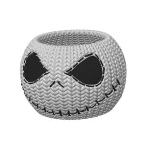 Knitted Jack Skellington Candy Bowl