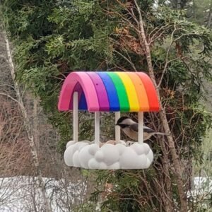 Rainbow Dreams Bird Feeder